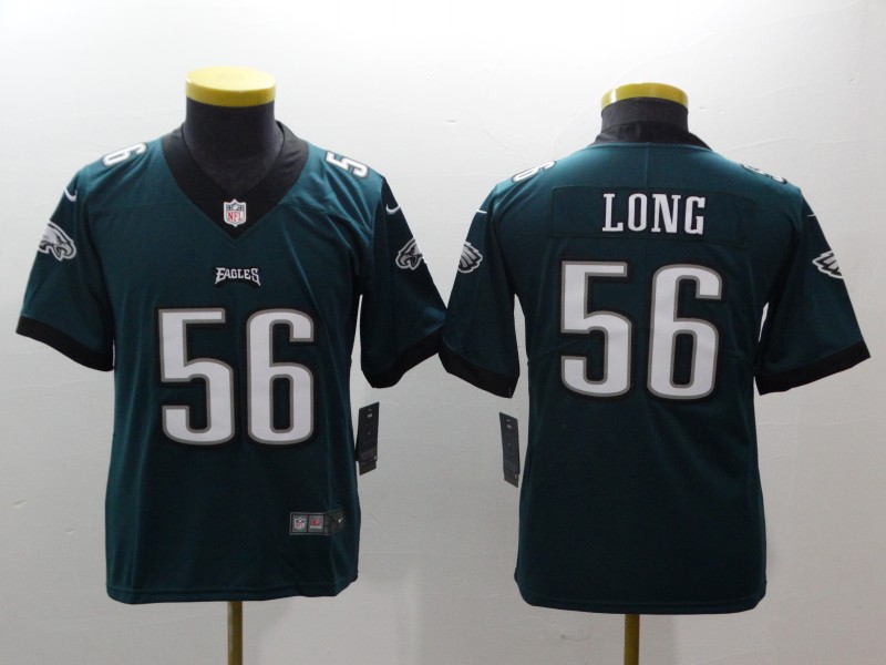 Youth Philadelphia Eagles #56 Long green Nike NFL jerseys->youth nfl jersey->Youth Jersey